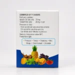 Apcalis-sx oral jelly 20 mg – tył opakowania z informacjami o składzie