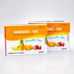 Kamagra 100 mg Chewable tabs – dwa opakowania tabletek do żucia z motywami owocowymi