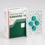 Kamagra Gold 100 mg – opakowanie i blister z zielonymi tabletkami