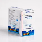 Kamagra Oral Jelly 100 mg – widok z przodu i z tyłu opakowania saszetek z żelem
