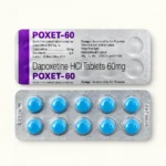 Poxet 60 mg – przód i tył blistra Poxet 60