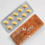 Vidalista 60 mg – srebrny i miedziany blister z żółtymi tabletkami