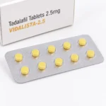 Vidalista 2.5 mg – opakowanie i zbliżenie blistra z dziesięcioma tabletami