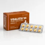 Vidalista 20 mg – opakowanie i blister z dziesięcioma żółtymi tabletkami