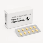 Vidalista Professional 20 mg – opakowanie i blister tabletek podjęzykowych z przodu
