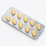 Vidalista 20 mg – przód blistra z dziesięcioma żółtymi tabletkami