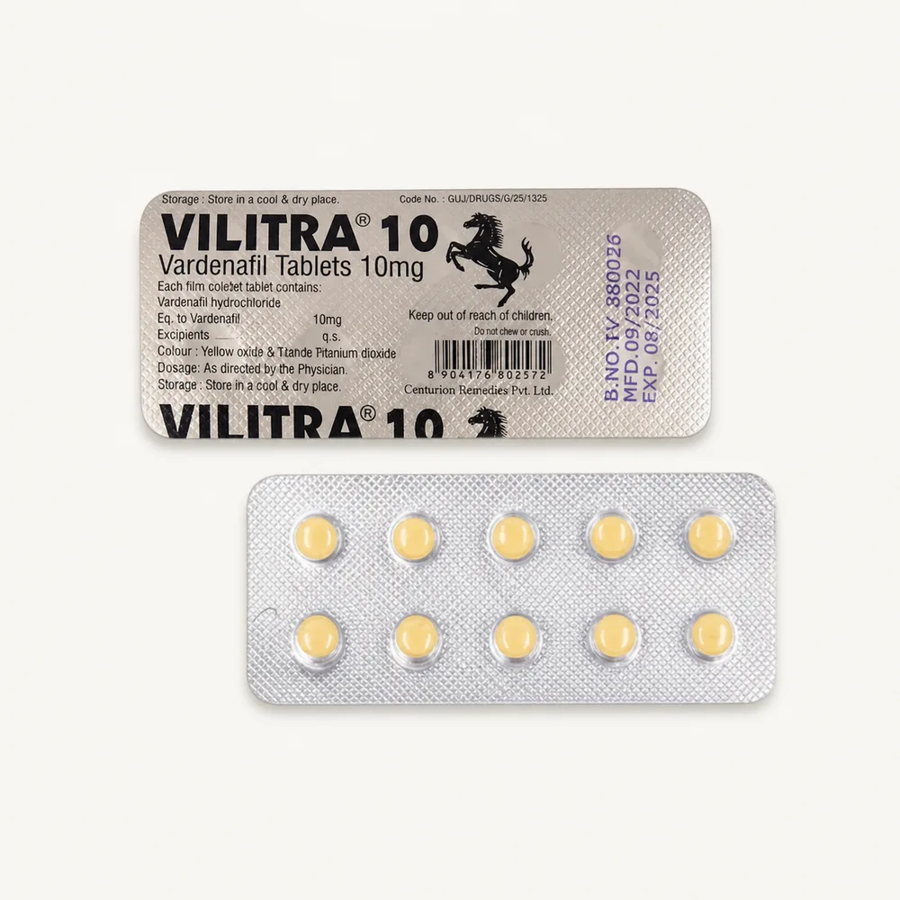 Vilitra 10 mg – dodatkowy widok opakowania produktu 5