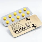 Vilitra 20 mg – przód i tył blistra Vilitra 20
