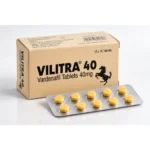 Vilitra 40 mg – opakowanie i blister z dziesięcioma żółtymi tabletkami